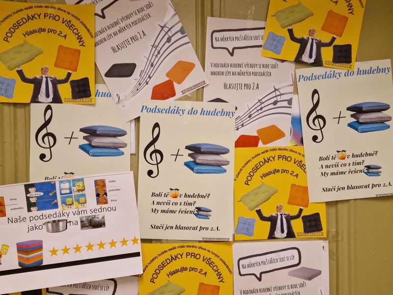 Studenti vylepšují školu