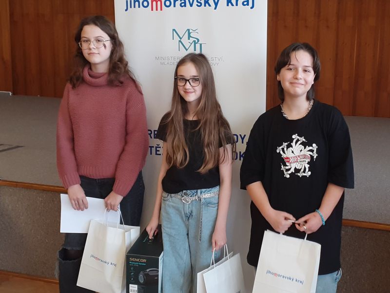Naše studentka vyhrála okresní kolo anglické soutěže