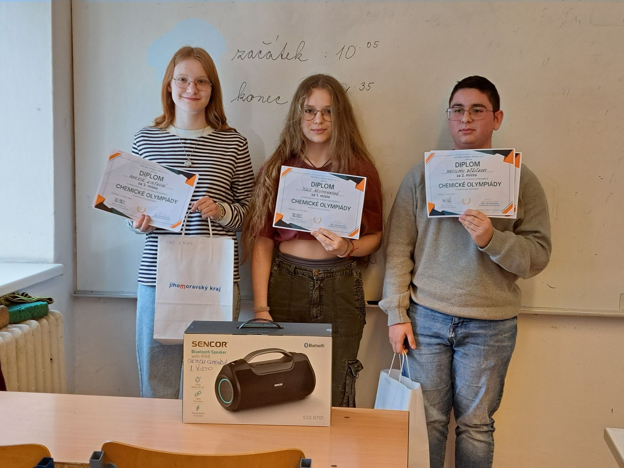 Úspěch na chemické olympiádě