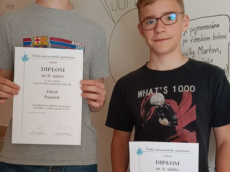 Velký úspěch mladých astronomů