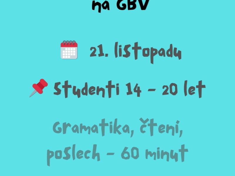 Přihlaste se do soutěže BEST IN ENGLISH