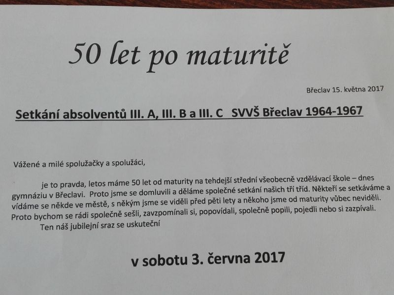 Absolventi 1967 a 2017