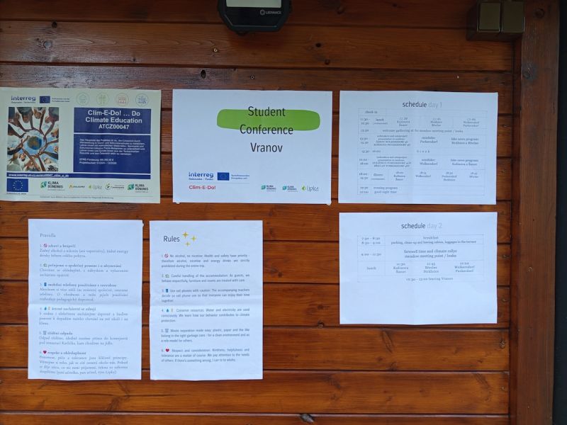 Závěrečná studentská konference k projektu Clim-E-Do! na Vranově