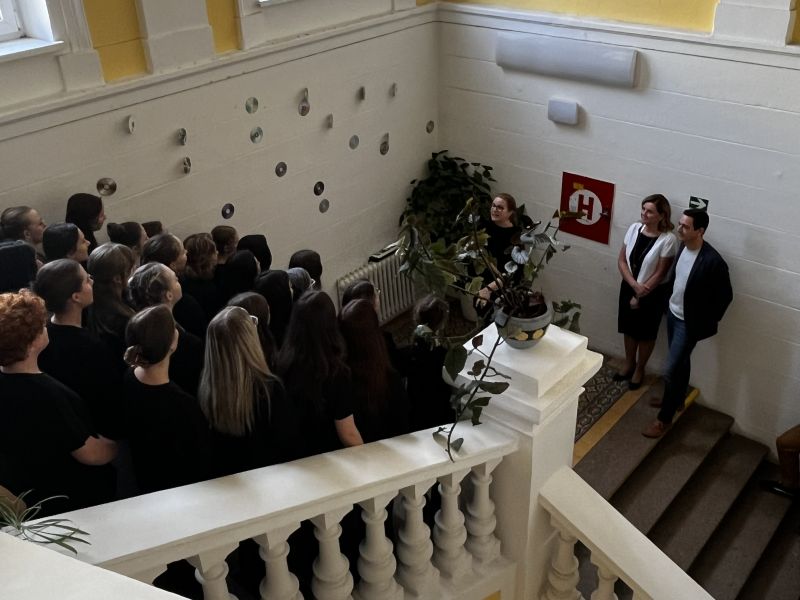 Povídání studentů s hejtmanem Janem Grolichem