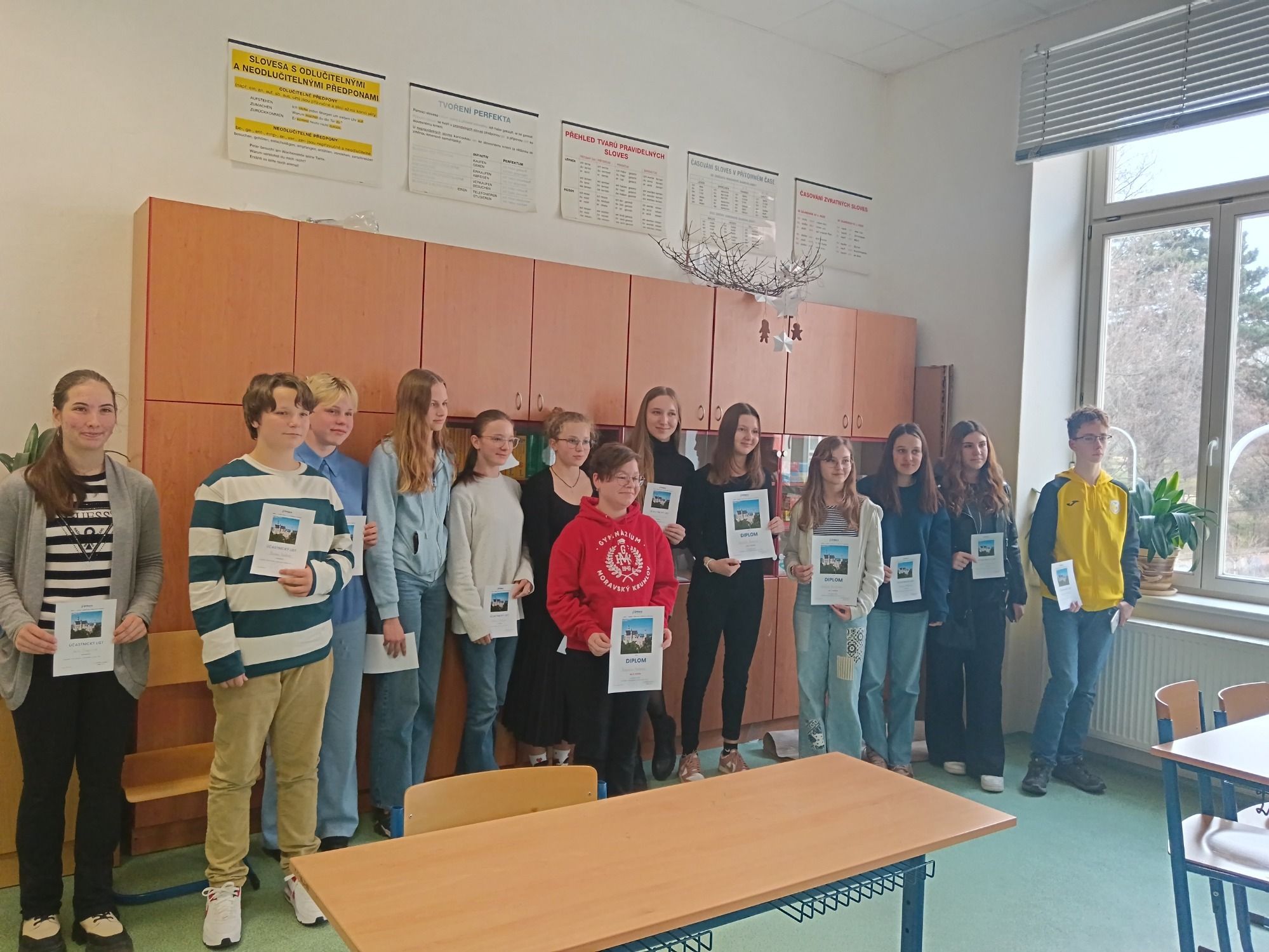 Naše studentky uspěly v krajském kole německé soutěže