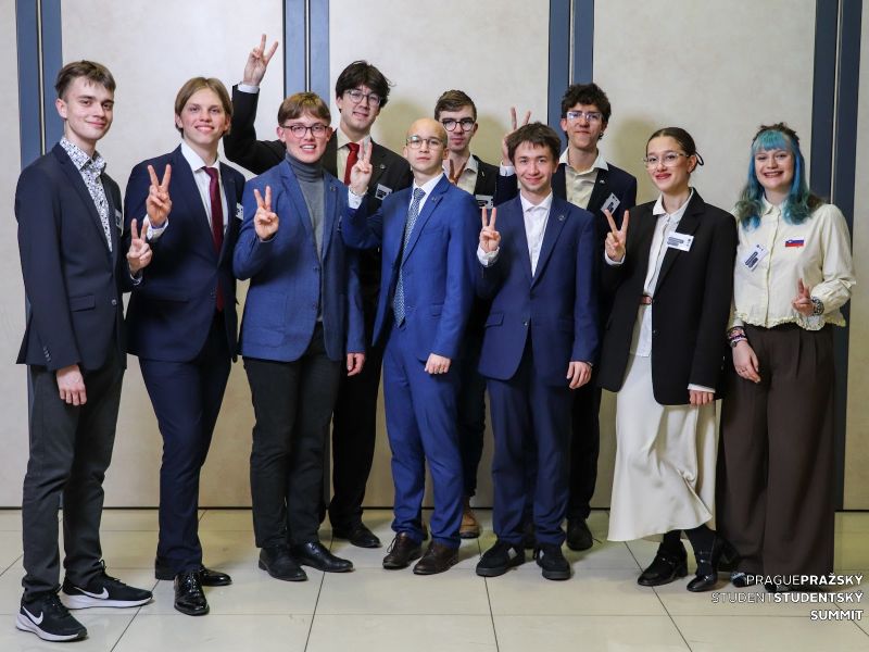 Student naší školy na Pražském studentském summitu