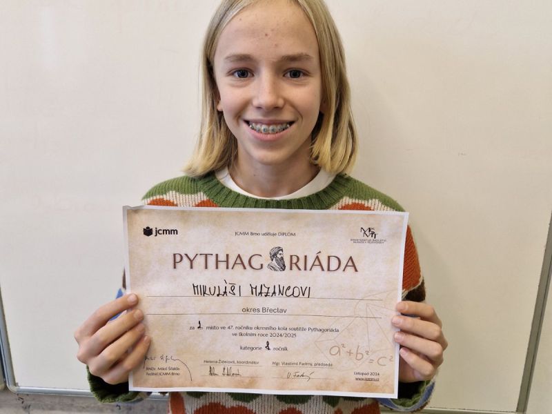 Úspěchy našich žáků na Pythagoriádě