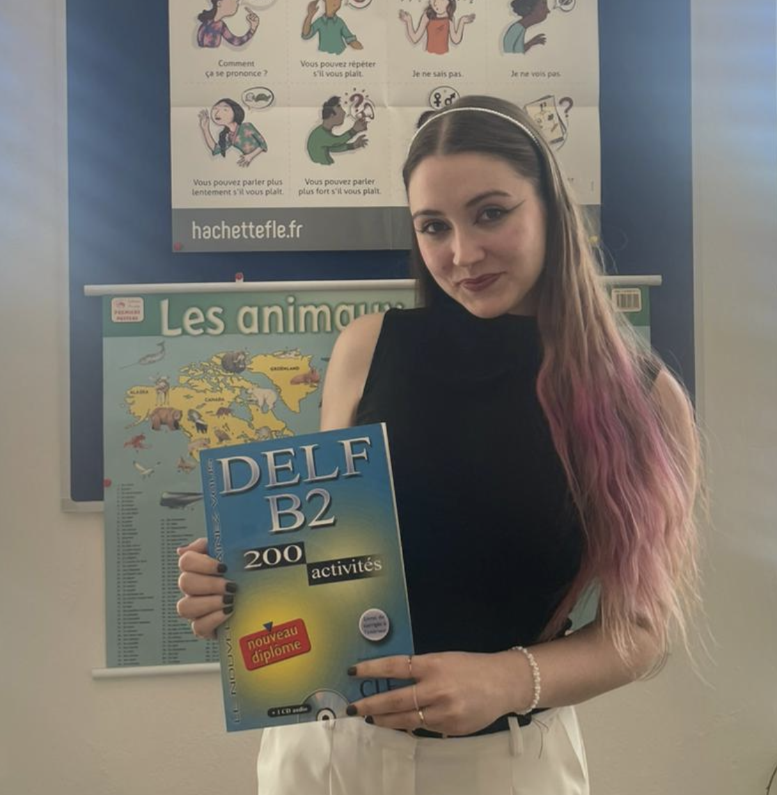 Kristýna Petrčková dosáhla úrovně B2 ve francouzském jazyce