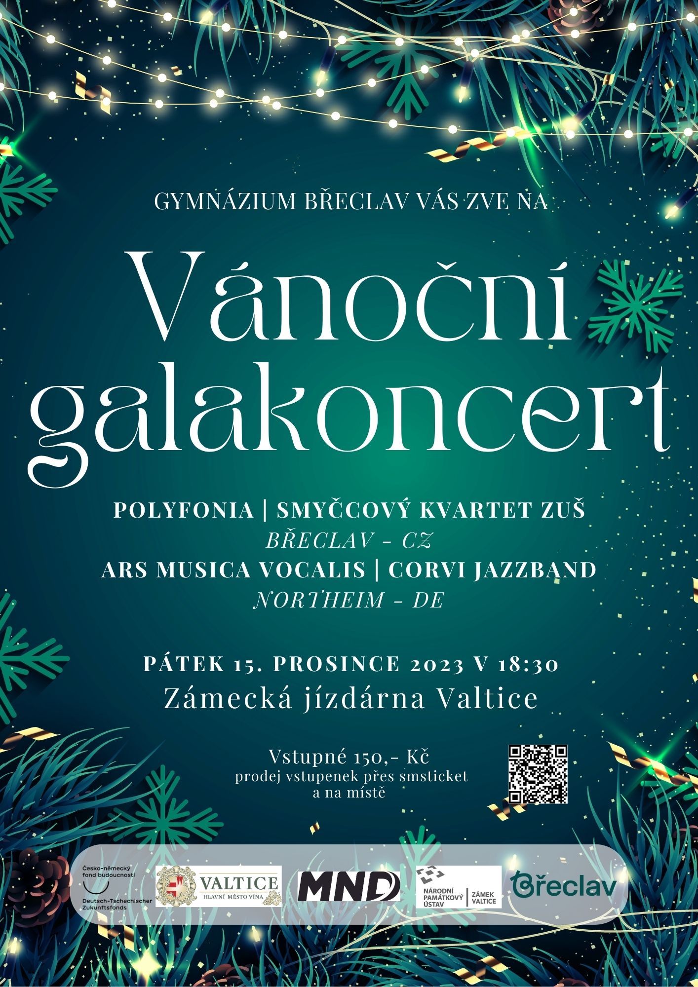 Gymnaziální sbor Polyfonia srdečně zve na vánoční koncert