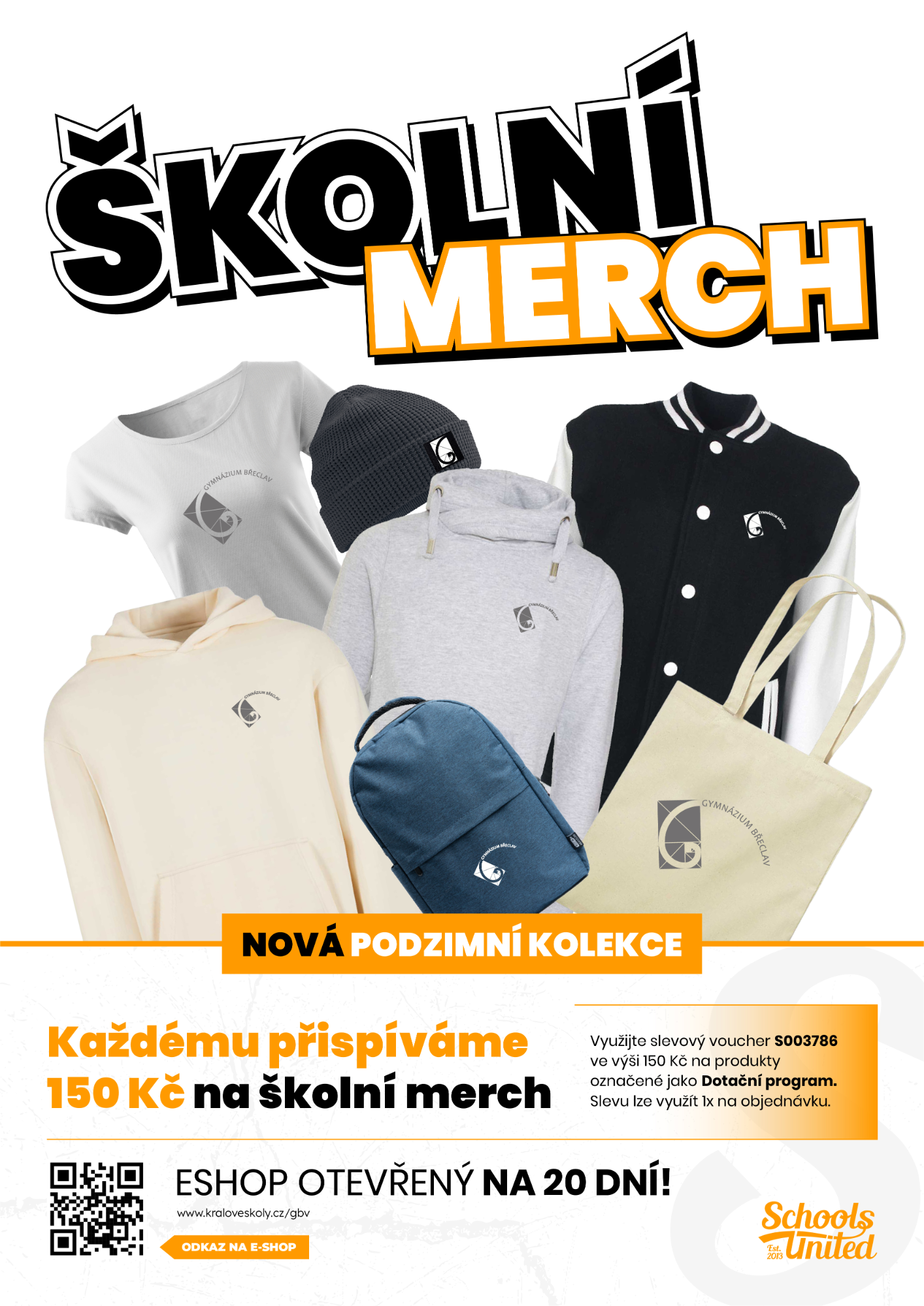 E-shop se školním merchem otevřen do 30. listopadu!
