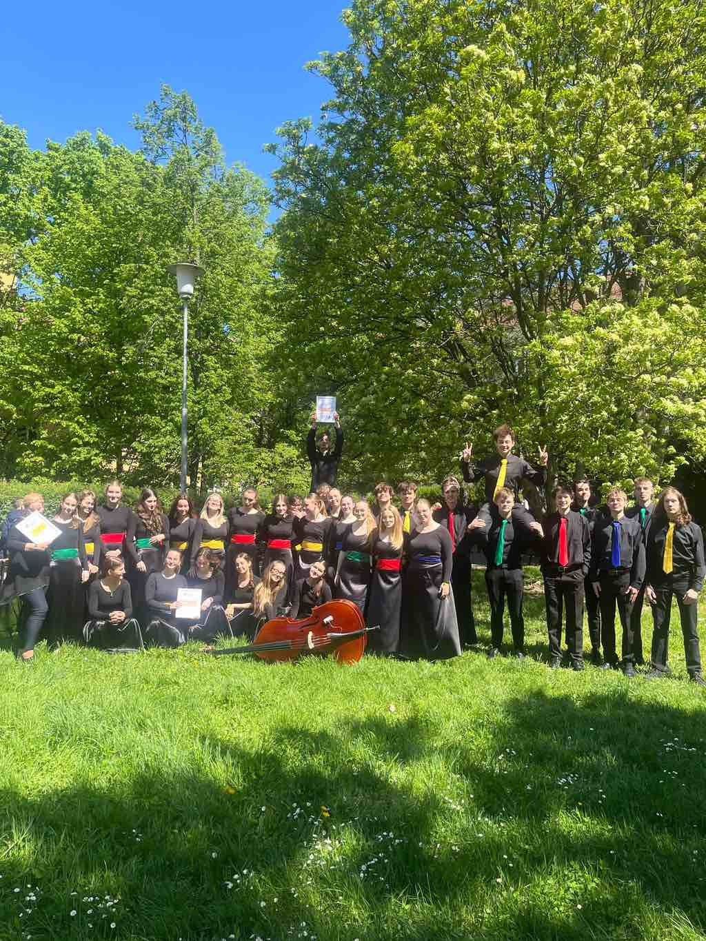 Sbor Polyfonia získal zlaté pásmo na soutěži Gymnasia Cantant