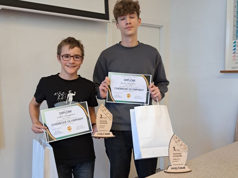 Úspěchy našich studentů v chemické olympiádě